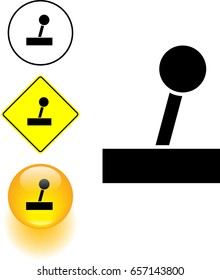 joystick symbol sign and button