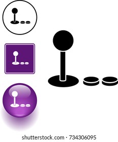 joystick symbol sign and button