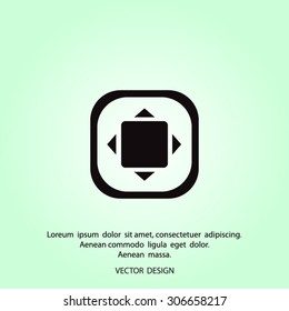  joystick template. icon. 