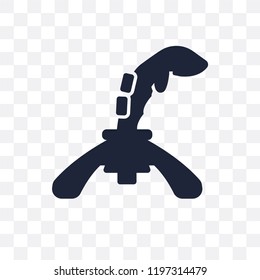 Joystick transparent icon. Joystick symbol design from Entertainment collection.