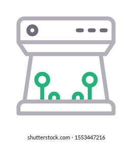 joystick vector  colour line icon 