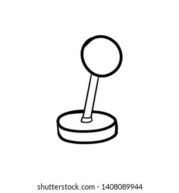 Joystick vector doodle hand draw 