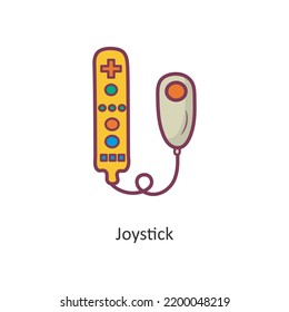 Joystick vector filled outline Icon Design illustration. Gaming Symbol on White background EPS 10 File
