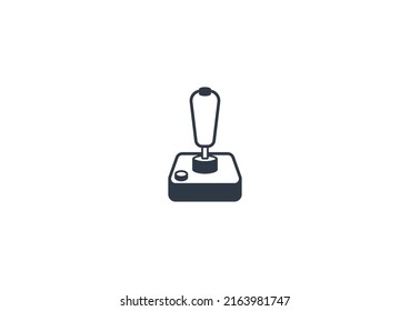 Joystick vector flat emoticon. Isolated Joystick illustration. Joystick icon