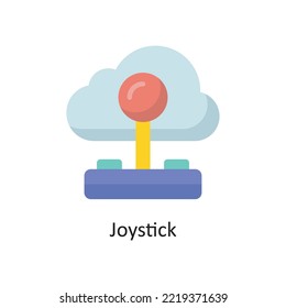 Joystick Vector  Flat Icon Design illustration. Cloud Computing Symbol on White background EPS 10 File