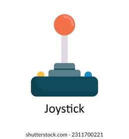 Joystick Vector  Flat Icon Design illustration. Sports and games  Symbol on White background EPS 10 File