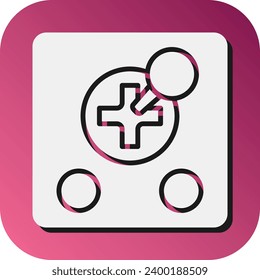 Joystick Vector Glyph Gradient Background Icon For Personal And Commercial Use.
