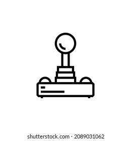 joystick vector icon. computer component icon outline style. perfect use for logo, presentation, website, and more. simple modern icon design line style