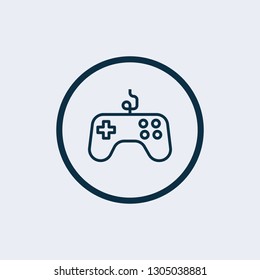 Joystick vector icon. Console, button symbol flat vector sign isolated on white background. Simple vector illustration for graphic and web design. - Vector