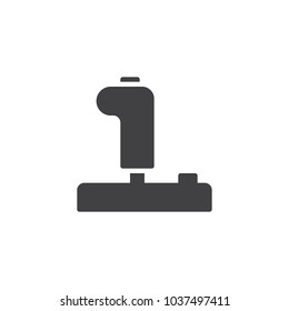 Joystick vector icon. filled flat sign for mobile concept and web design. Control video game joystick simple solid icon. Symbol, logo illustration.