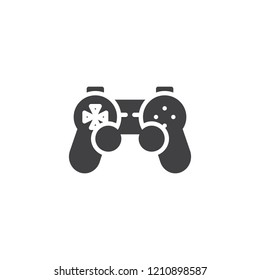 Joystick vector icon. filled flat sign for mobile concept and web design. Game Console Gamepad simple solid icon. Computer games symbol, logo illustration. Vector graphics