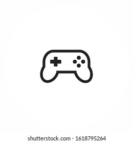 Joystick vector icon, game console symbol. Simple, flat design for web or mobile app