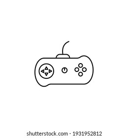 Joystick vector icon, game console symbol. Simple, flat design for web or mobile app