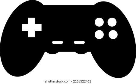 Joystick vector icon, game console symbol. Simple flat design for website or mobile app.