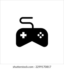 Joystick vector icon, game console symbol. Simple, flat design for web or mobile app on white background