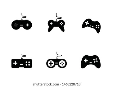 Joystick Vector Icon. Game Controller Set