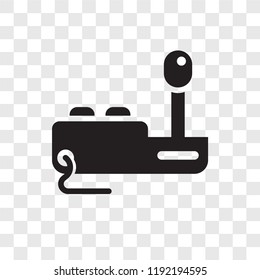 Joystick vector icon isolated on transparent background, Joystick transparency logo concept