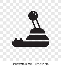 Joystick vector icon isolated on transparent background, Joystick transparency logo concept