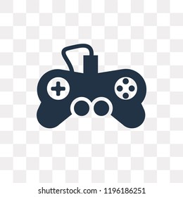 Joystick vector icon isolated on transparent background, Joystick transparency concept can be used web and mobile