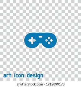 Joystick-Vektorsymbol auf abstraktem Hintergrund