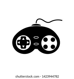 Joystick vector icon on white background