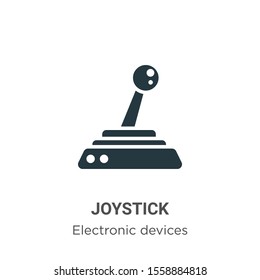 Joystick vector icon on white background. Flat vector joystick icon symbol sign from modern electronic devices collection for mobile concept and web apps design.