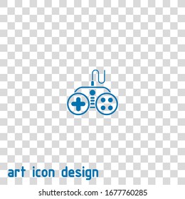 joystick vector icon on white background