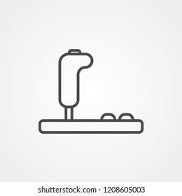 Joystick vector icon sign symbol