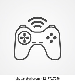 Joystick vector icon sign symbol