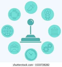 Joystick vector icon sign symbol