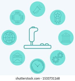 Joystick vector icon sign symbol