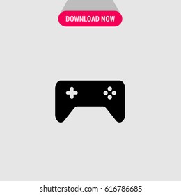 Joystick Vector Icon, The symbol of game console. Simple, modern flat vector illustration for mobile app, website or desktop app   