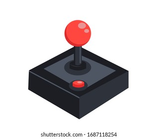 Joystick-Vektorillustration-Illustrationsdesign auf Weiß