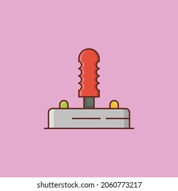 joystick Vector illustration on a transparent background. Premium quality symbols. Vector Line Flat color  icon for concept and graphic design.