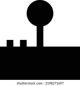 joystick Vector illustration on a transparent background.Premium quality symbols.Glyphs vector icon for concept and graphic design.