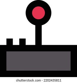 joystick Vector illustration on a transparent background.Premium quality symmbols.Stroke vector icon for concept and graphic design.