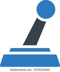 joystick Vector illustration on a transparent background. Premium quality symbols. Glyph icons for concept and graphic design.