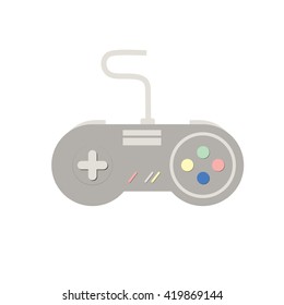 Joystick vector illustration. Vedeo game controller. Joystick for computer game.