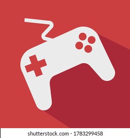 Joystick vector illustration. Video game controller. Joystick for computer game.
