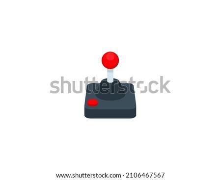 Joystick vector isolated icon. Emoji illustration. Video game controller vector emoticon