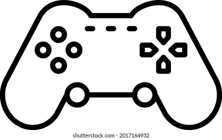 Joystick Vector Line Icon Design
