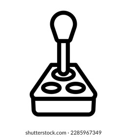 Joystick Vector Line Icon Design