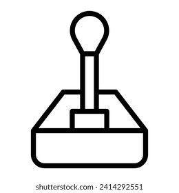 Joystick Vector Line Icon Design