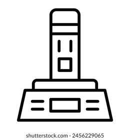 Joystick Vector Line Icon Design