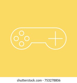 Joystick vector line icon. eps-10