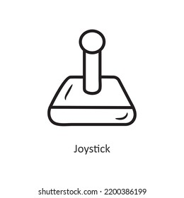Joystick vector outline Icon Design illustration. Gaming Symbol on White background EPS 10 File