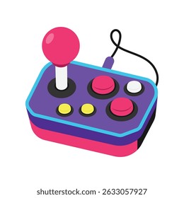 Joystick Vector style icon. Eps 10 file