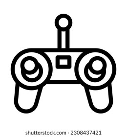 Joystick Vector Thick Line Icon For Personal And Commercial Use.
