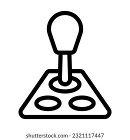 Joystick Vector Thick Line Icon For Personal And Commercial Use.
