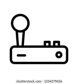 joystick vector thin line icon